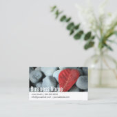 Moderne Stein-Fotografie Visitenkarte (Stehend Vorderseite)