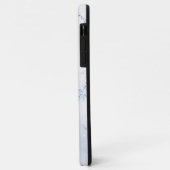 Moderne Stein Staubblau Marmor Case-Mate iPhone Hülle (Hinten/Links)