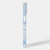 Moderne Stein Staubblau Marmor Case-Mate iPhone Hülle (Rückseite / Rechts)
