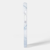 Moderne Stein Staubblau Marmor Case-Mate iPhone Hülle (Rückseite / Links)