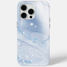 Moderne Stein Staubblau Marmor Case-Mate iPhone Hülle