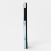 Moderne Stein Staubblau Marmor Case-Mate iPhone Hülle (Hinten/Links)