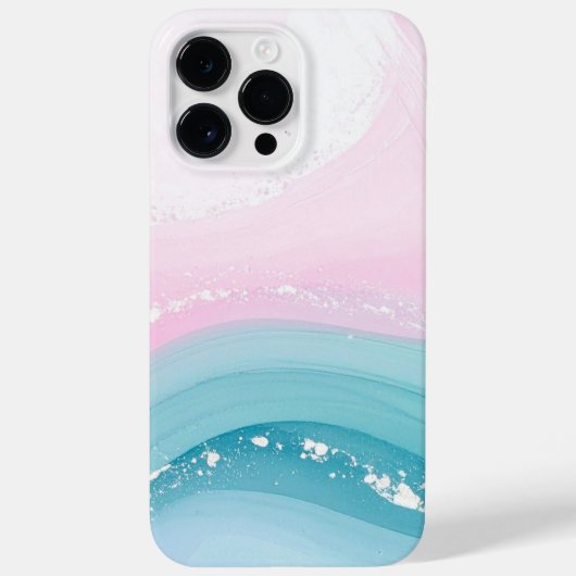 Moderne Stein Staubblau Marmor Case-Mate iPhone Hülle (Rückseite)