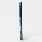 Moderne Stein Staubblau Marmor Case-Mate iPhone Hülle (Hinten/Links)