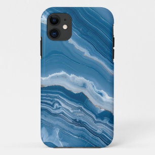 Moderne Stein Staubblau Marmor Case-Mate iPhone Hülle