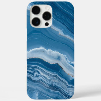 Moderne Stein Staubblau Marmor iPhone 16 Pro Max Hülle
