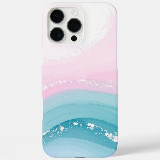 Moderne Stein Staubblau Marmor Case-Mate iPhone Hülle (Rückseite)
