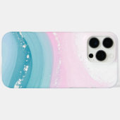 Moderne Stein Staubblau Marmor Case-Mate iPhone Hülle (Rückseite (Horizontal))