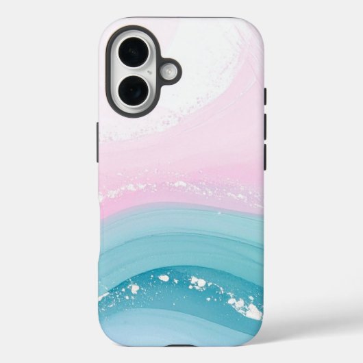 Moderne Stein Staubblau Marmor Case-Mate iPhone Hülle (Rückseite)
