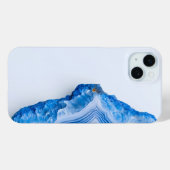 Moderne Stein Staubblau Marmor Case-Mate iPhone Hülle (Rückseite (Horizontal))