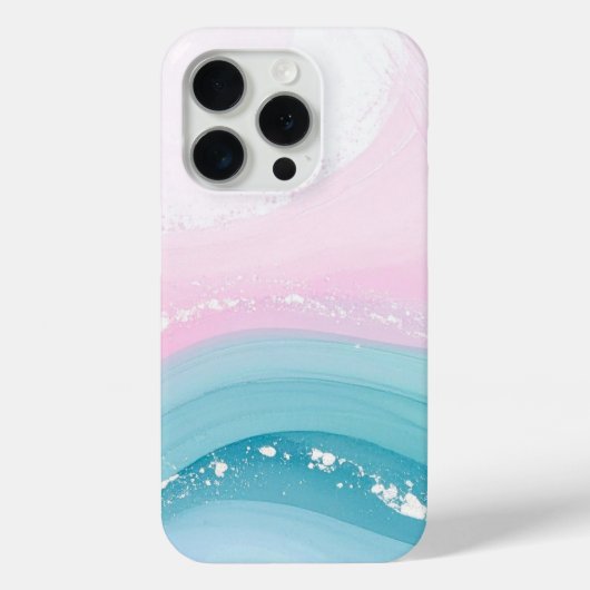 Moderne Stein Staubblau Marmor Case-Mate iPhone Hülle (Rückseite)