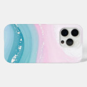 Moderne Stein Staubblau Marmor Case-Mate iPhone Hülle (Rückseite (Horizontal))