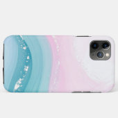 Moderne Stein Staubblau Marmor Case-Mate iPhone Hülle (Rückseite (Horizontal))