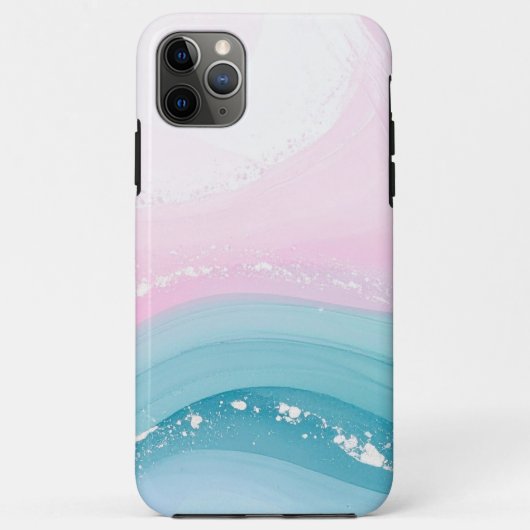 Moderne Stein Staubblau Marmor Case-Mate iPhone Hülle (Rückseite)