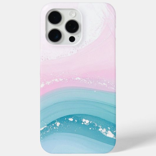 Moderne Stein Staubblau Marmor Case-Mate iPhone Hülle (Rückseite)