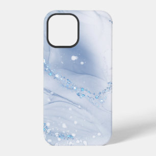 Moderne Stein Staubblau Marmor iPhone 12 Pro Hülle
