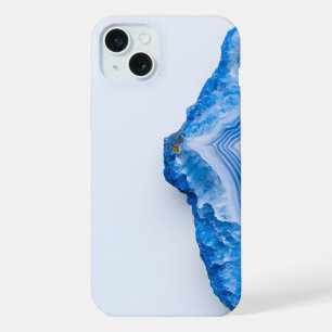 Moderne Stein Staubblau Marmor iPhone 15 Plus Hülle