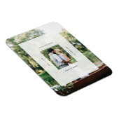 Moderne Stempel Save the Date Hochzeitsfoto Magnet (Rechte Seite)