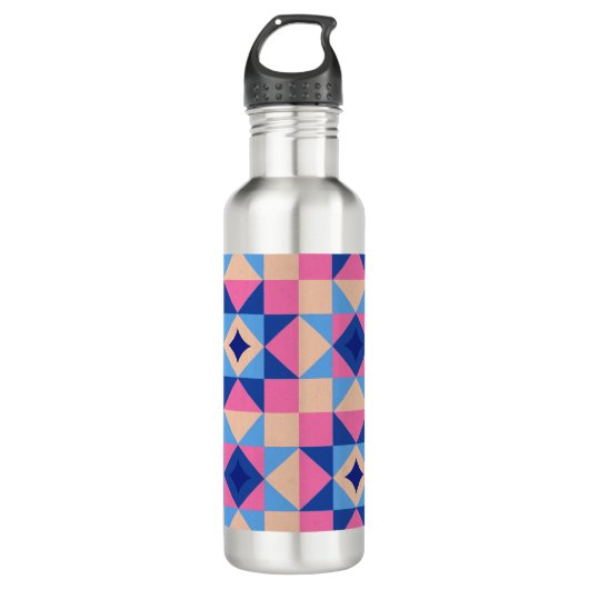 Moderne Stern-Block-Decke Edelstahlflasche (Vorderseite)