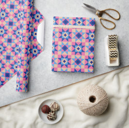 Moderne Stern-Block-Decke Geschenkpapier