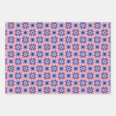 Moderne Stern-Block-Decke Geschenkpapier Set (Vorderseite 3)