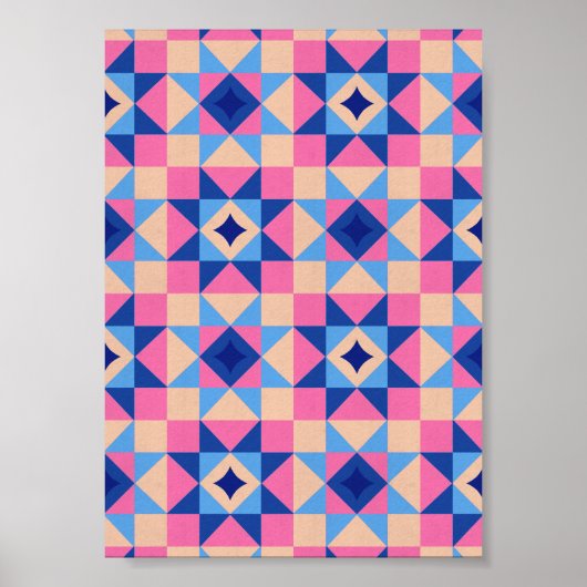 Moderne Stern-Block-Decke Poster (Vorne)