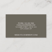 Moderne Sterne des Mittelalters "Chartreuse" Visitenkarte (Rückseite)