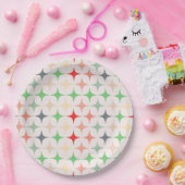 Moderne Sterne des Mittelalters in den Weihnachtsf Pappteller (Party)