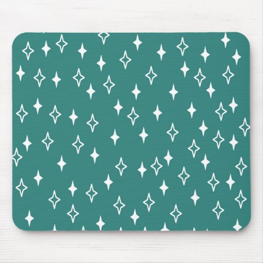 Moderne Sterne Mitte des Jahrhunderts Mousepad (Vorne)