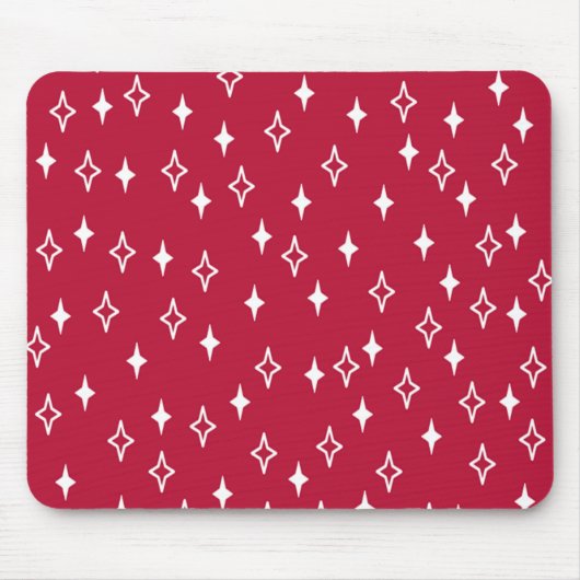 Moderne Sterne Mitte des Jahrhunderts Mousepad (Vorne)