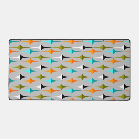 Moderne Sterne Mitte des Jahrhunderts Schreibtischunterlage (Vorderseite)