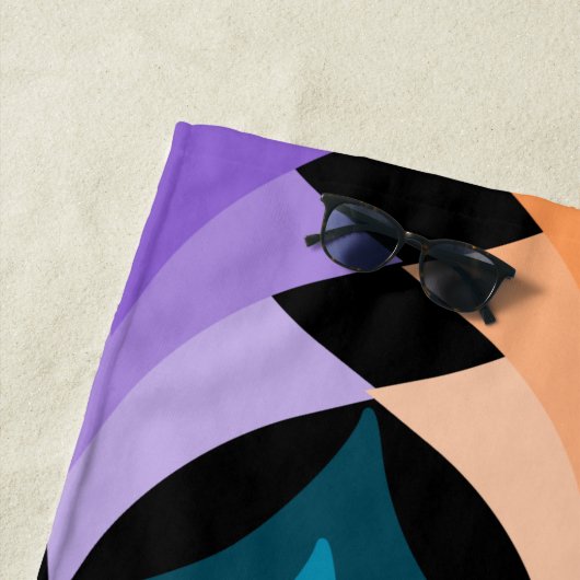 Moderne Sterne Mitte des Jahrhunderts Strandtuch (Beispiel)