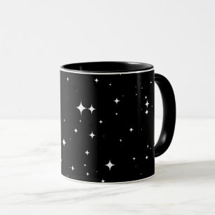 Moderne Sternennacht Himmel Nahtloses Muster 8K Ka Tasse