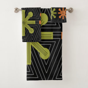 Moderne Sternexplosion aus dem Mittelalter Badhandtuch Set