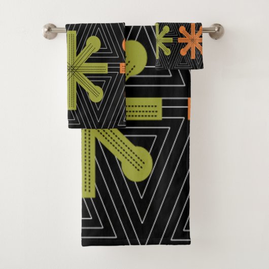 Moderne Sternexplosion aus dem Mittelalter Badhandtuch Set (Insitu)