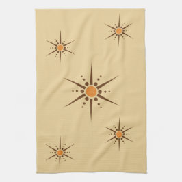 Moderne Sternexplosion der Mitte des Jahrhunderts Handtuch