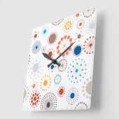 Moderne Sternexplosion des Mittelalters Quadratische Wanduhr (Winkel)