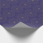 Moderne Sternexplosion für das Neujahrspapier Geschenkpapier (Ecke)