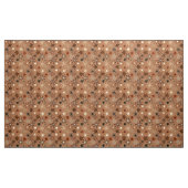 Moderne Sternexplosion Print, Coffee Brown und Bei Stoff (Yard (91,4 cm))