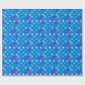 Moderne Sternexplosion Print, Deep Cerulean Blue Geschenkpapier (Flach)