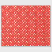 Moderne Sternexplosion Print, Deep Mandarin Orange Geschenkpapier (Flach)
