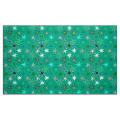 Moderne Sternexplosion Print, Türkis und Aqua Stoff (Fat Quarter (45,7 x 55,9 cm))