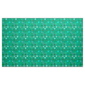 Moderne Sternexplosion Print, Türkis und Aqua Stoff (Yard (91,4 cm))