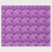 Moderne Sternexplosion Print, Violet Lila und Orch Geschenkpapier (Flach)