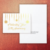 Moderne Sternexplosion zum 50-jährigen Jubiläum Folienkarte