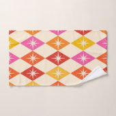 Moderne Sternexplosionen des Mitteljahrs auf Retro Badhandtuch Set (Handtuch)