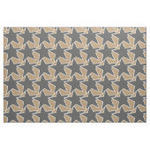Moderne Sterngeometrie - taupe und grau / grau Stoff (Fat Quarter (45,7 x 55,9 cm))