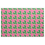 Moderne Sterngeometrie - Wassermelone pink und grü Stoff (Fat Quarter (45,7 x 55,9 cm))