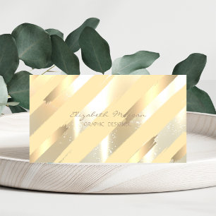 Moderne Stilelemente,Streifen,Imitate Gold Foil Pi Visitenkarte