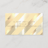Moderne Stilelemente,Streifen,Imitate Gold Foil Pi Visitenkarte (Rückseite)